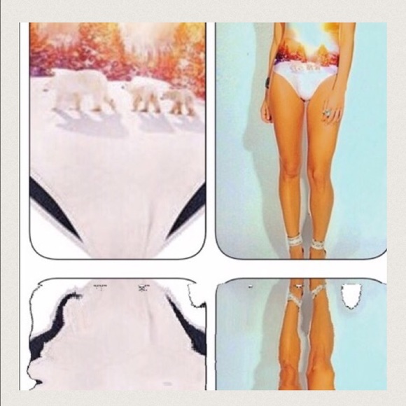 3D One European Swimsuit with 3-D design - Picture 4 of 4