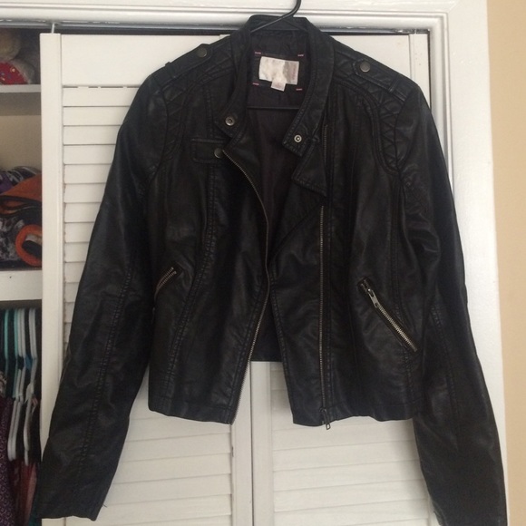 Faux leather jacket