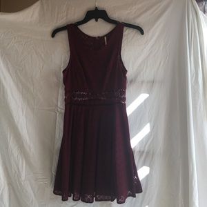 Free People Maroon Dress