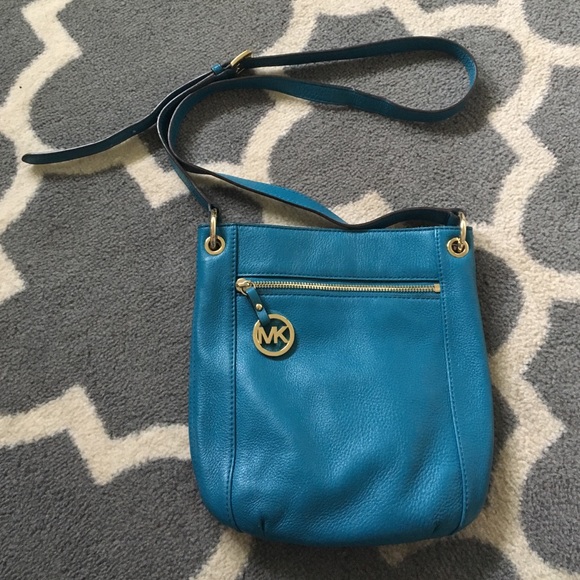 MK Michael Kors Teal Crossbody Purse