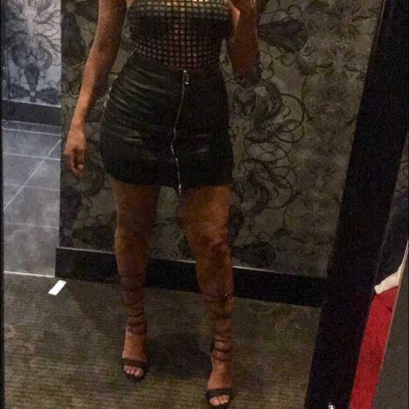 Leather skirt