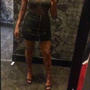 Leather skirt