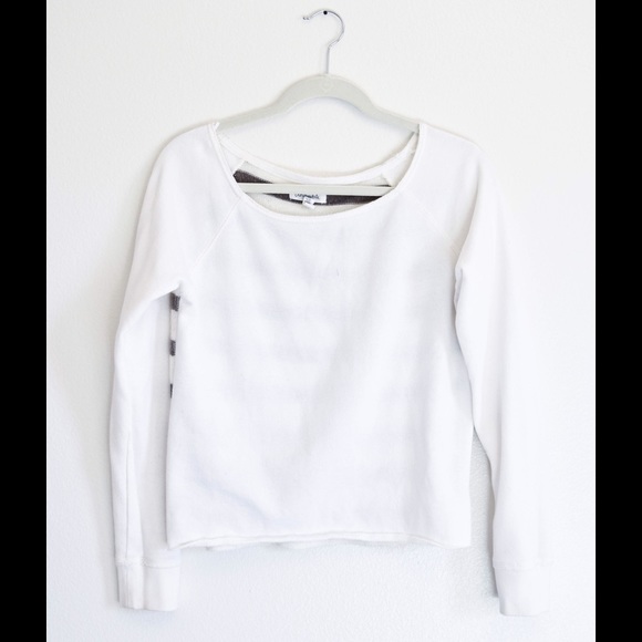 Aeropostale Mixed-Media Long Sleeve Sweater
