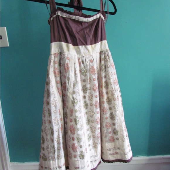 Anthropologie Floreant halter dress