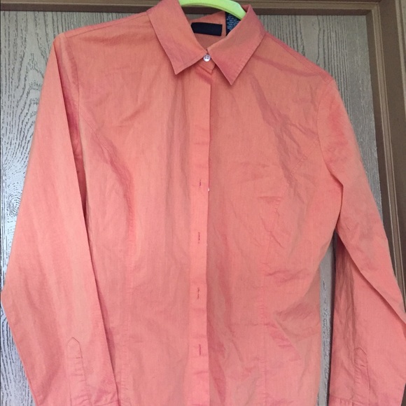 New York & Co Orange Shirt, Size L