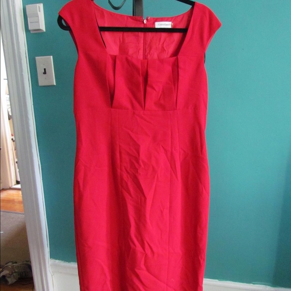 Calvin Klein red dress