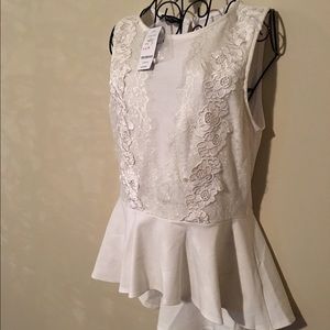 Bebe Peplum Top - New