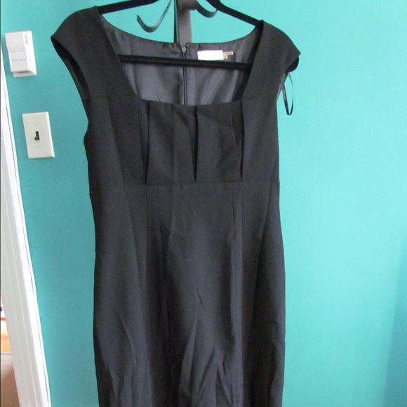 Black Calvin Klein pleated bust dress