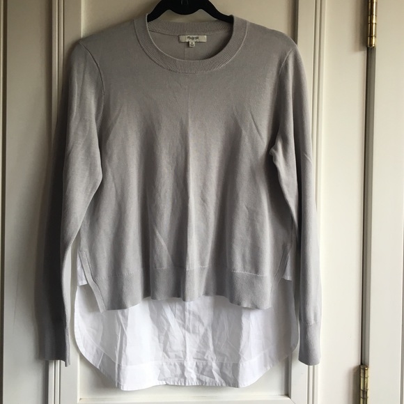 Madewell! Sweater / Oxford back detail!