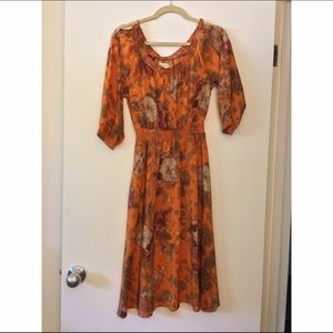 Anthropologie Cold Shoulder Summer Dress
