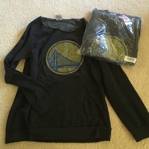 (NWT) Golden State Warriors bedazzled sweatshirt