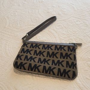 MK wristlet with logo