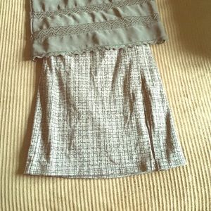 Black and gray skirt