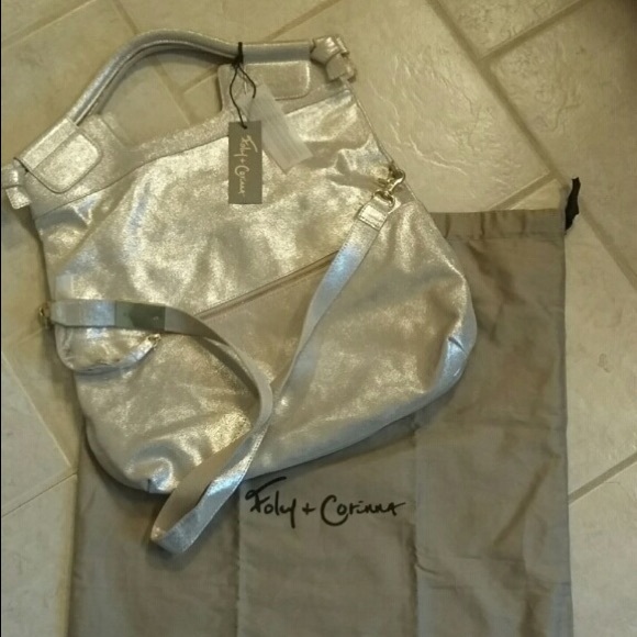 😍NWT!! Foley & Corinna Gold Glitter Purse😍