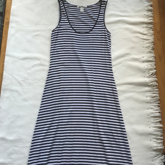 Kenneth Cole Black and White Striped Maxi Dress - Picture 1 of 3
