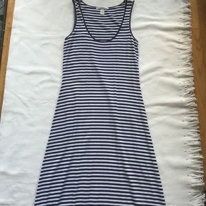 Kenneth Cole Black and White Striped Maxi Dress