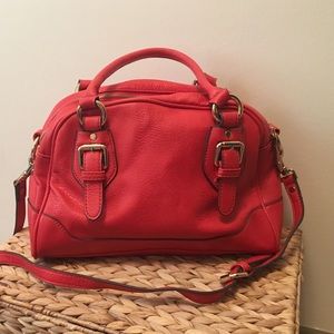 Red handbag