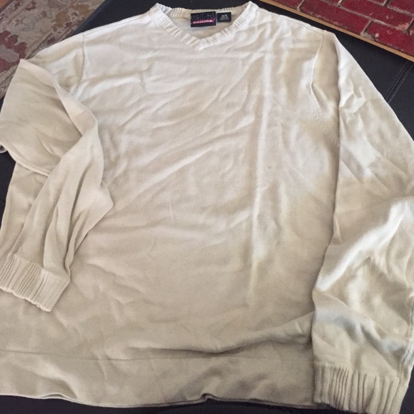 Beige v neck sweater