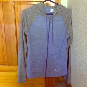 Under Armour heat gear charged cotton zip up
