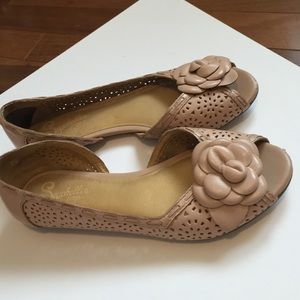 Anthropologie Seychelles flat 7.5 blush nude