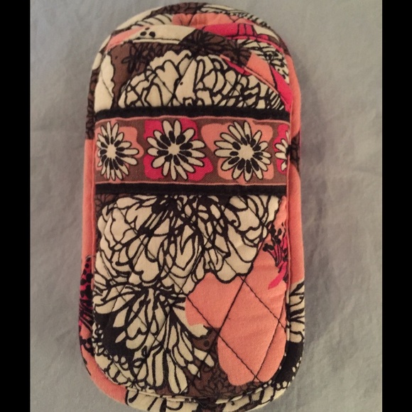 Vera Bradley Double Eyeglass Case in Mocha Rouge