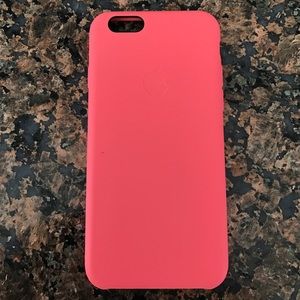 Hot pink apple iPhone 6/6s silicone case