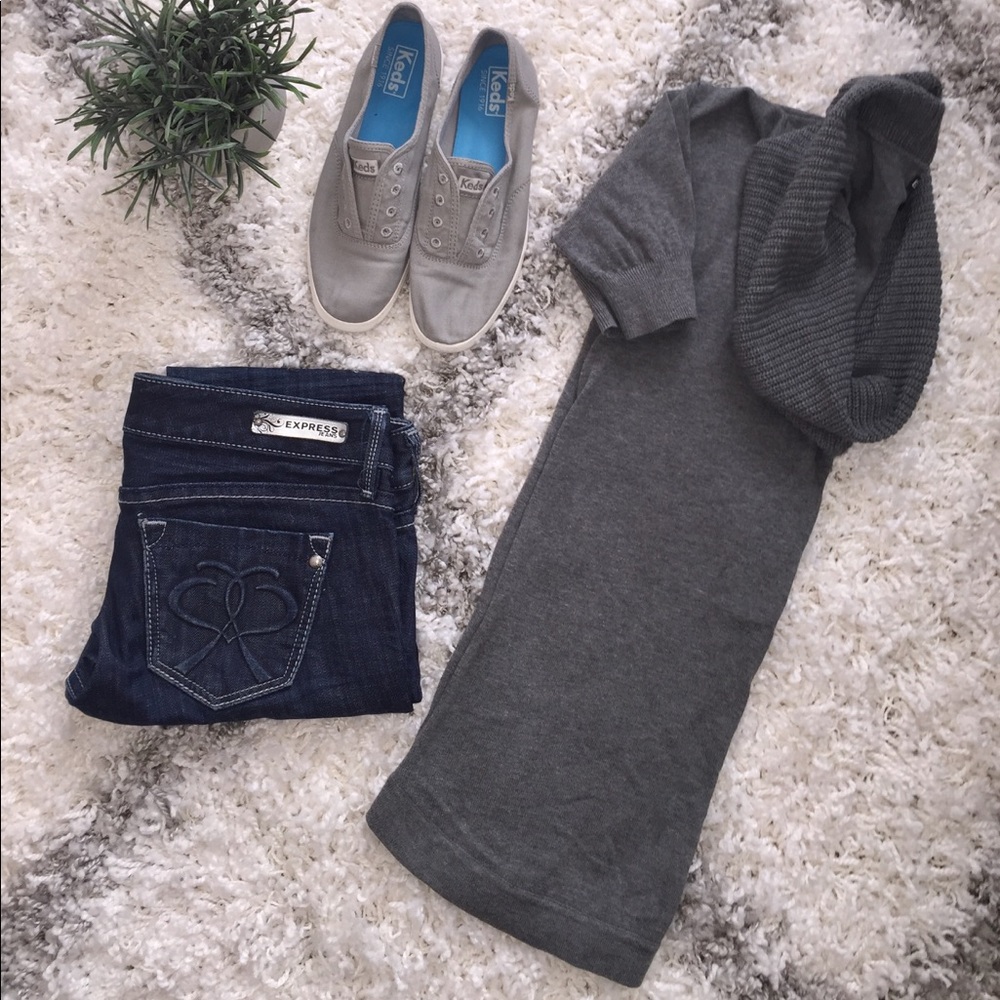 Grey Express Cowl Neck Sweater Size XS
