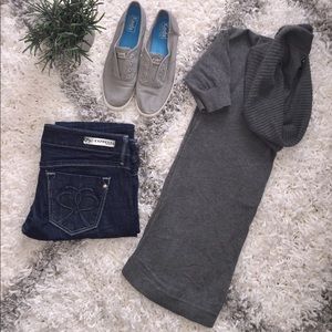 Grey Express Cowl Neck Sweater Size XS