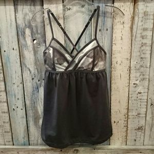 Lululemon charcoal gray top size 6