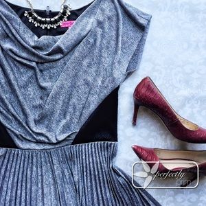 Betsey Johnson Shimmery Silver Counter dress