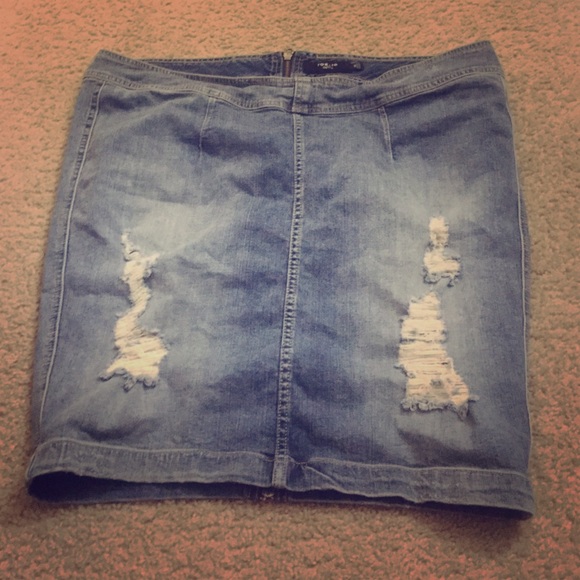 Torrid denim pencil skirt