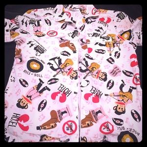 Vintage Paul Frank Julius as Elvis Pajama Top