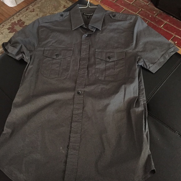 Express short sleeve button up - Picture 1 of 2