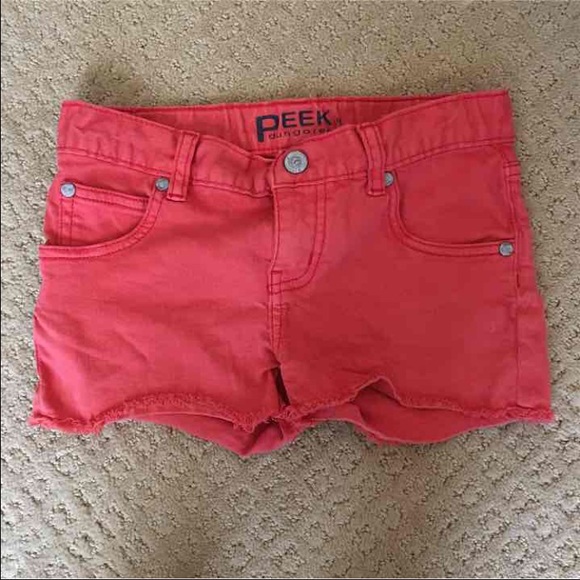 Red KIDS PEEK shorts/like new kids size 10