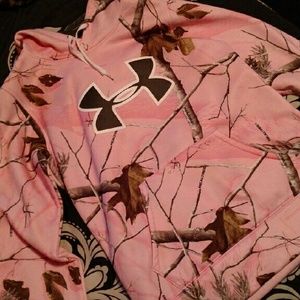 Under Armor pink camo hoodie