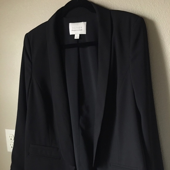 Black blazer jacket Hinge size Large