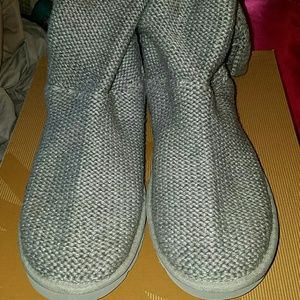 Ugg Cardy Pearl cable sweater knee high boots