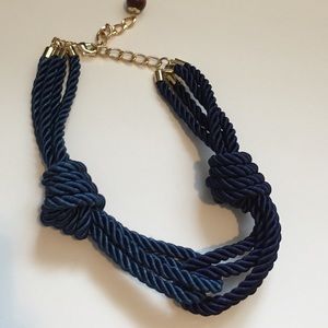 Knot necklace blue from Anthropologie