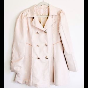 Elegant Trench Coat - Blush Color