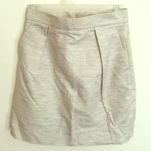 White and grey skirt