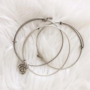 Set of Three Silver Bangle Set
