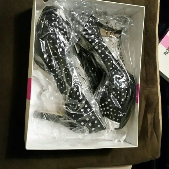 Ross Hommerson Princess Black Peeptoes
