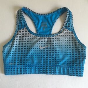 Nike Pro Blue Dot Sports Bra