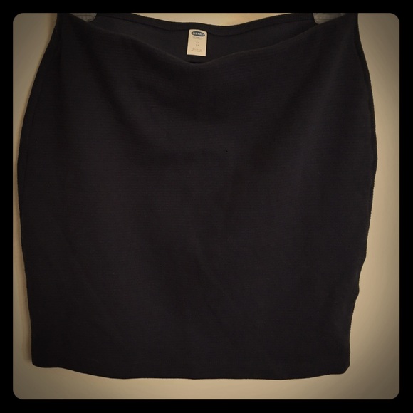 Navy mini skirt