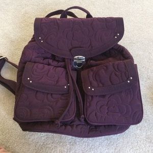 Vera Bradley Purple Backpack