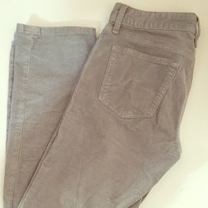 Gap 1969 Straight Leg Grey Corduroy Pants