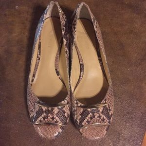 Nine West Snakeprint flats