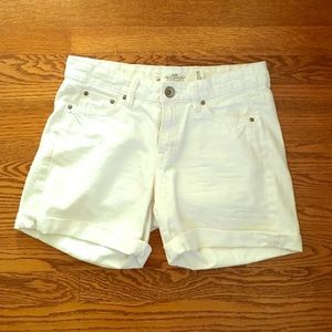 H&M white denim shorts