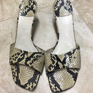 Stuart Weitzman kitten heeled slide