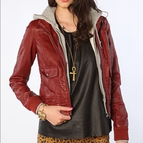 Obey leather jacket